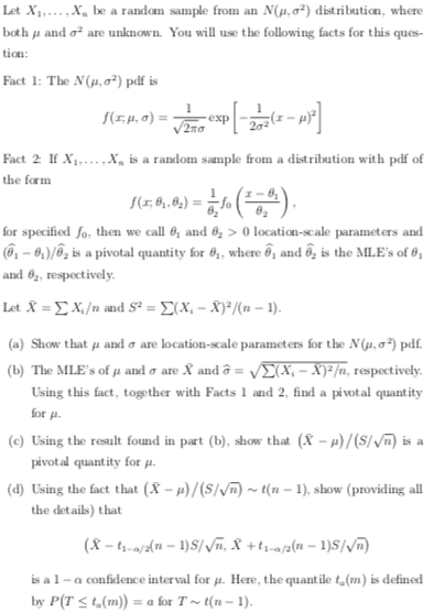 Solved Let X1 X Be A Random Sample From An N P 02 Di Chegg Com