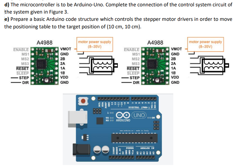 Question3 (50 points) A two axes XY positioning