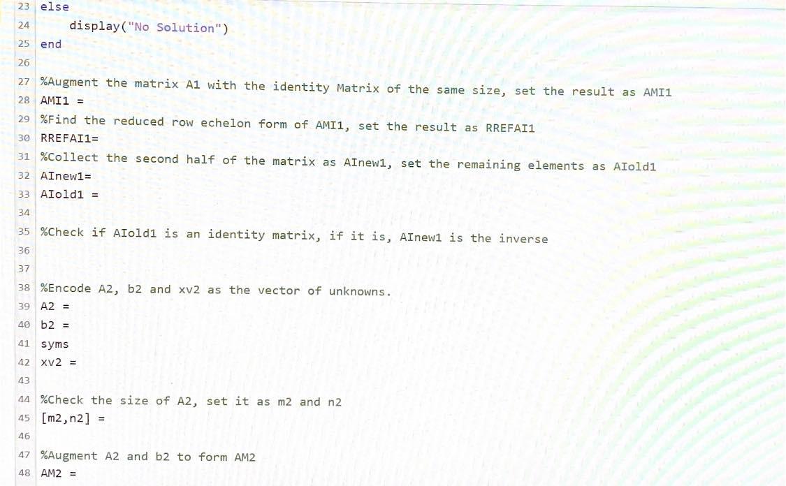 Solved RREF Solutions A given system of linear equations Ax | Chegg.com