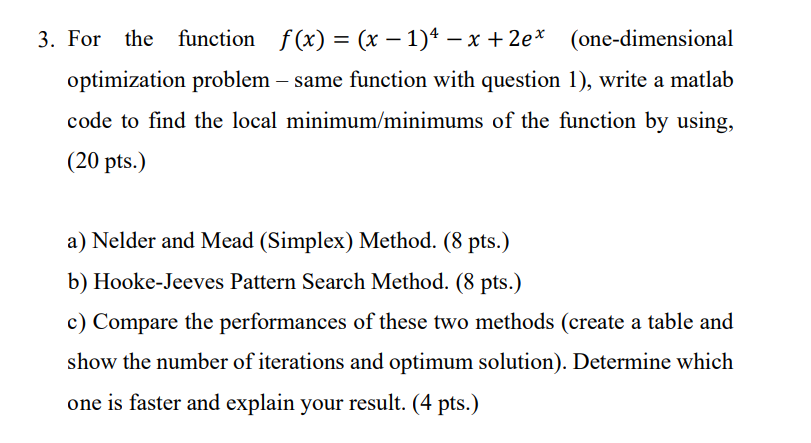 Solved 3. For the function \( f(x)=(x-1)^{4}-x+2 | Chegg.com