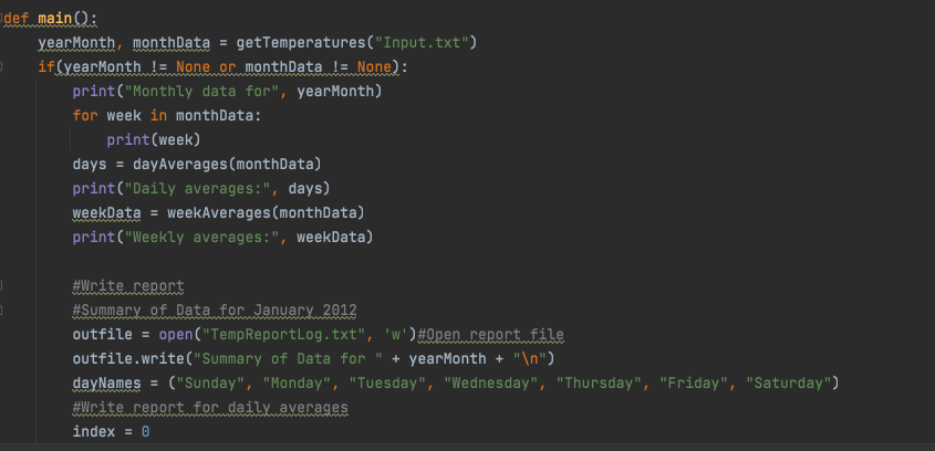 Write a program to input monthly temperatures from a | Chegg.com