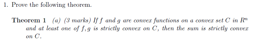 Solved 1. Prove The Following Theorem. Theorem 1 (a) (3 | Chegg.com