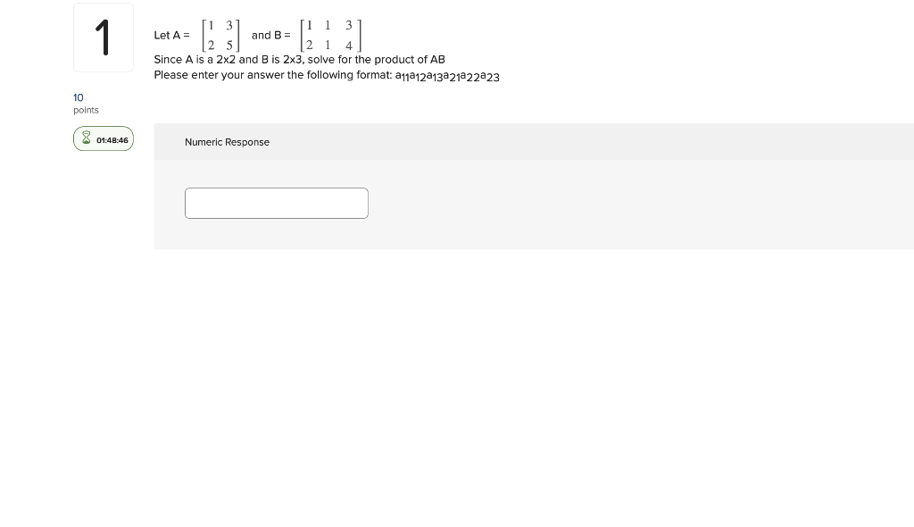 Solved Let A = [1 3] and B = [1 1 3] | Chegg.com