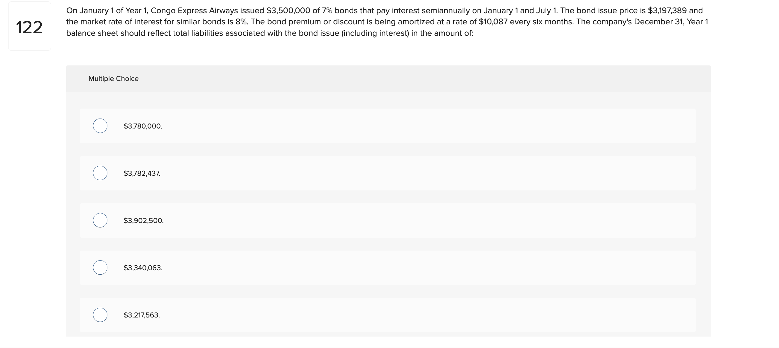 Solved On January 1 of Year 1, Congo Express Airways issued