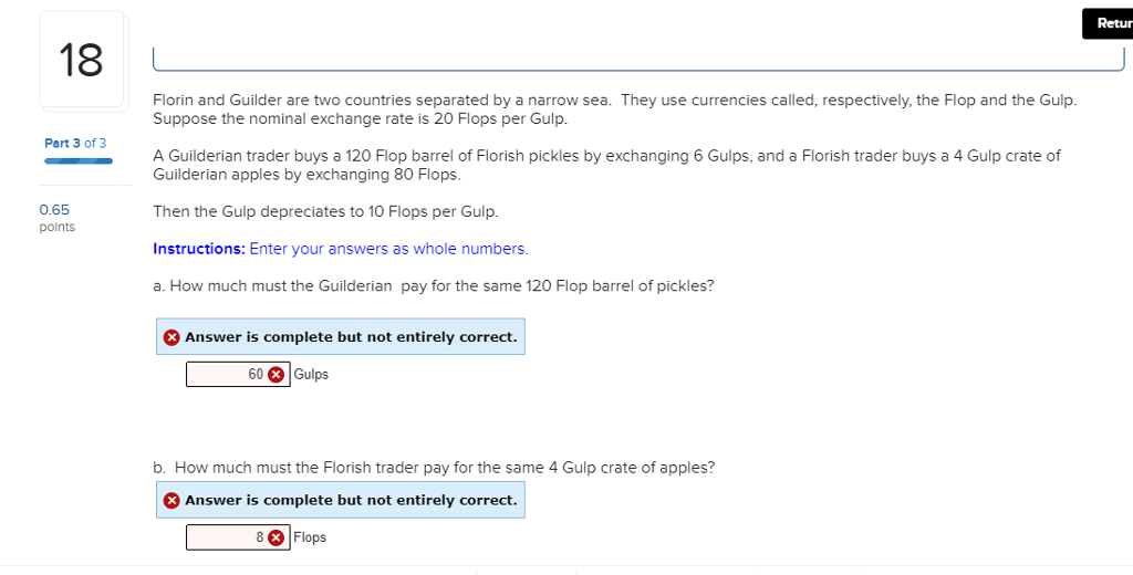 Solved Retur 18 Florin And Guilder Are Two Countries Chegg