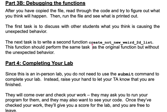 Solved Its in Python 3. We have to debug this given code | Chegg.com