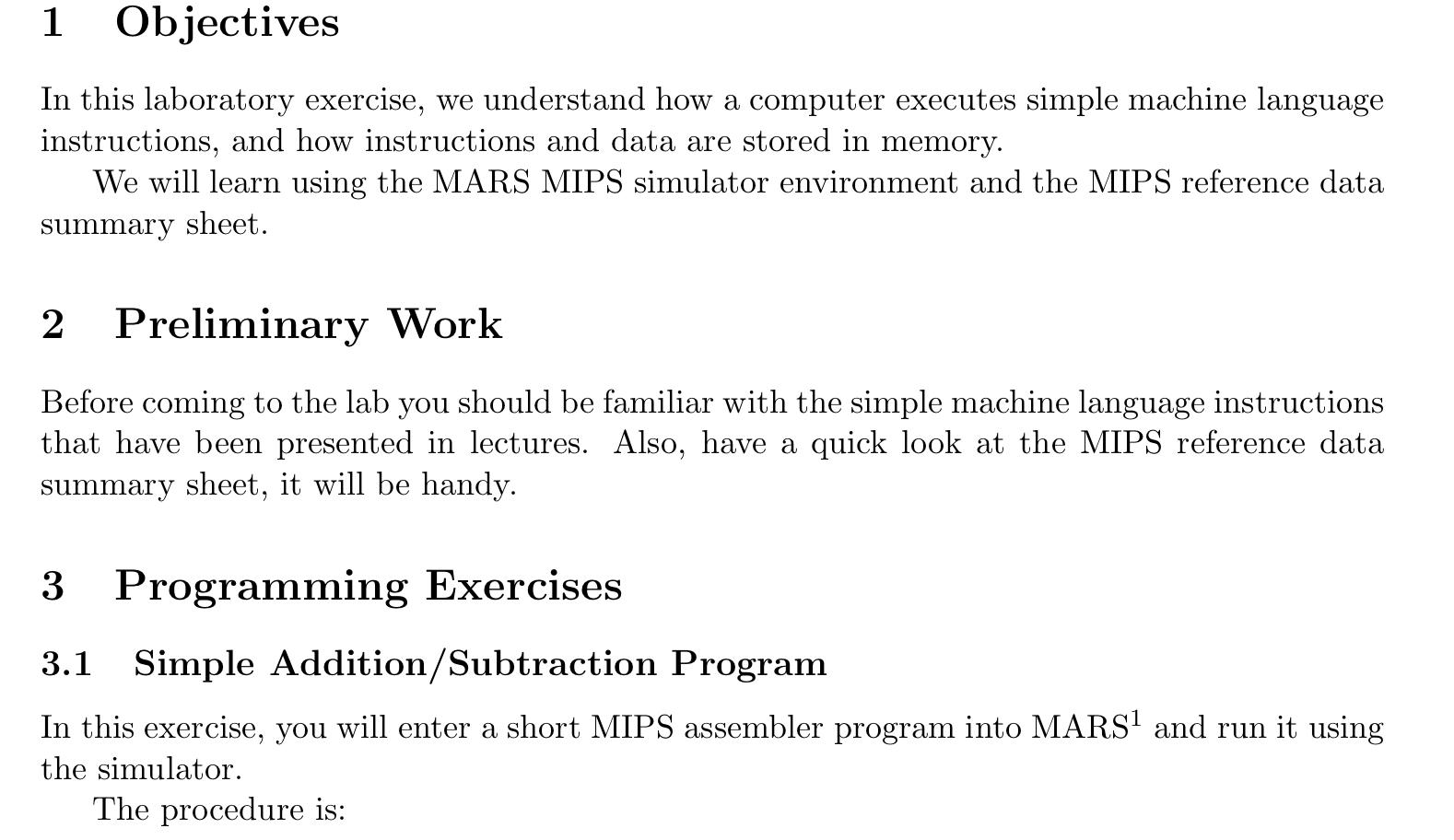 Solved 1 Objectives In this laboratory exercise, we | Chegg.com