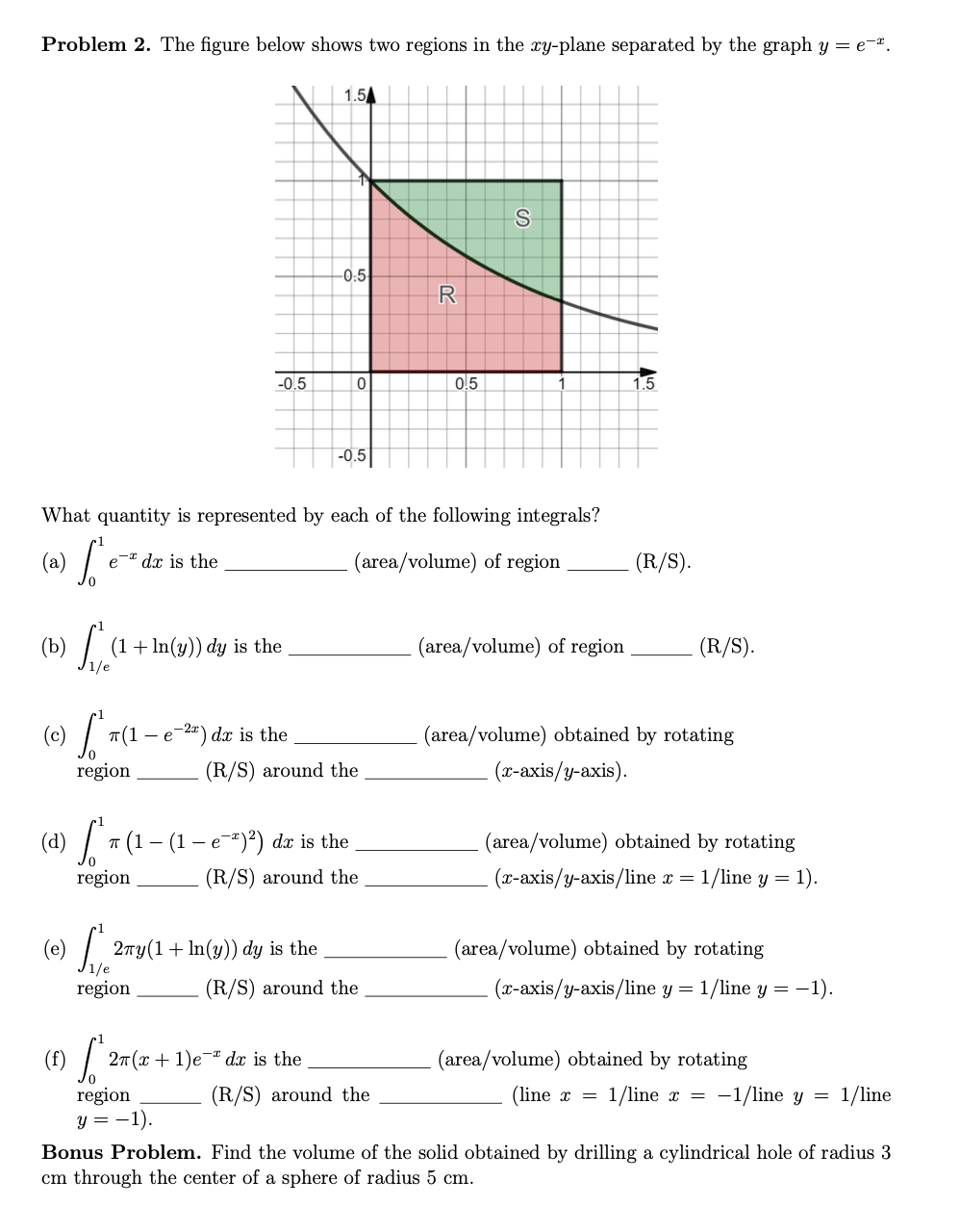 Solved Problem 2. The figure below shows two regions in the | Chegg.com