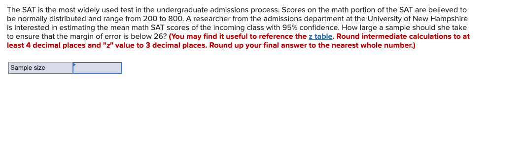 Solved The SAT is the most widely used test in the | Chegg.com