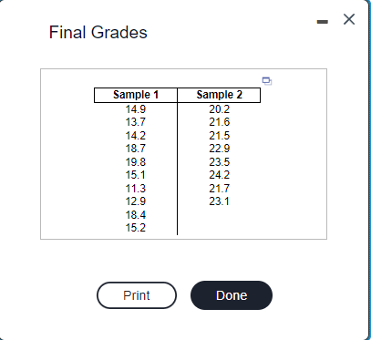 Solved Final Grades PrintPull-strength tests on 10 soldered | Chegg.com