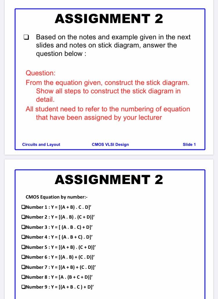 ASSIGNMENT 2 Based on the notes and example given in | Chegg.com