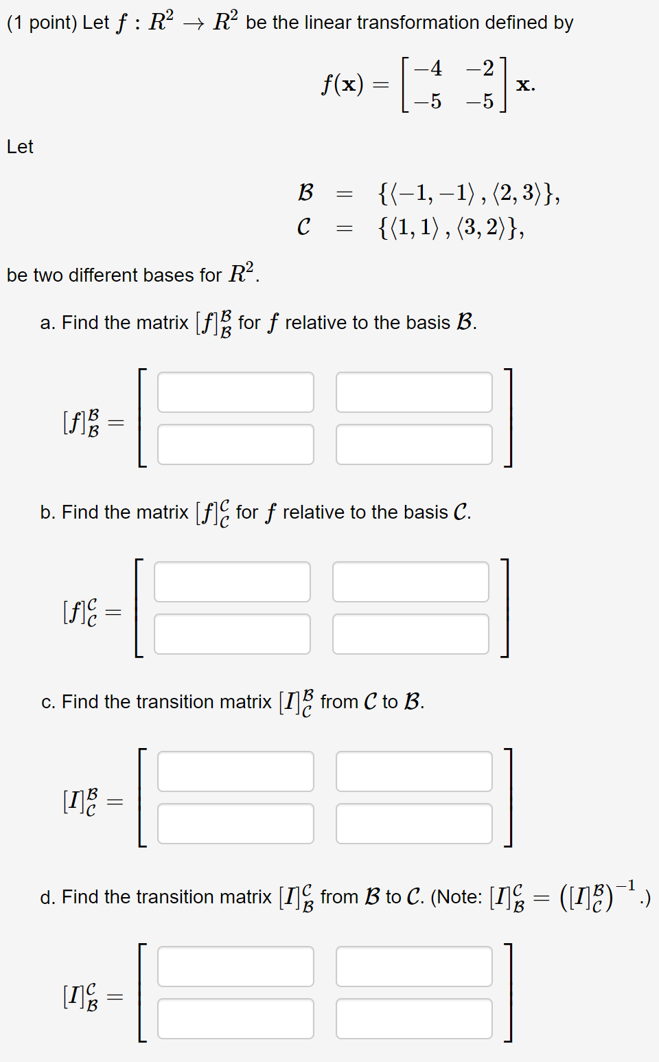 Solved (1 Point) Let F:R2→R2f:R2→R2 Be The | Chegg.com