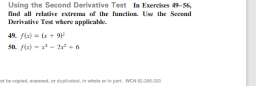 Solved Using The Second Derivative Test In Exercises 49-56, | Chegg.com