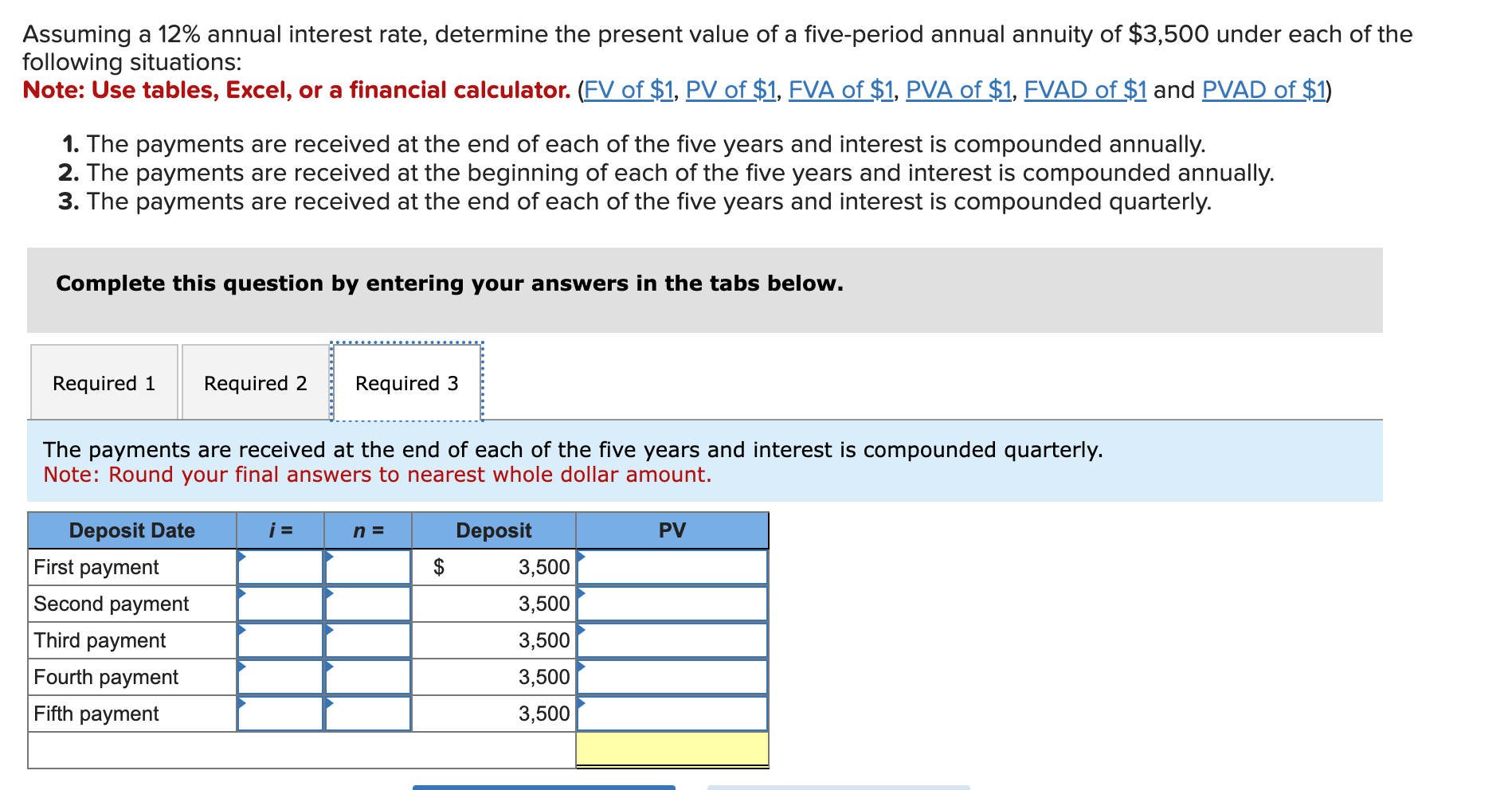 Solved Assuming a 12 annual interest rate, determine the