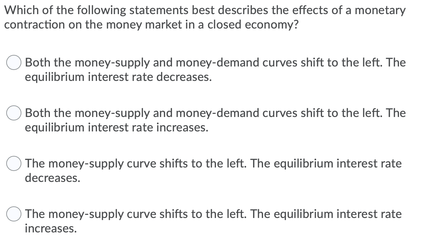 Solved Which Of The Following Statements Best Describes The | Chegg.com