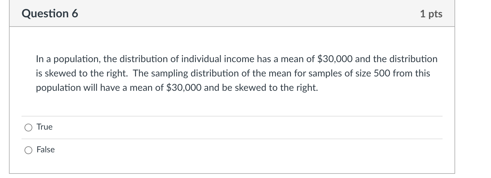 Solved Question 6 1 pts In a population, the distribution of | Chegg.com