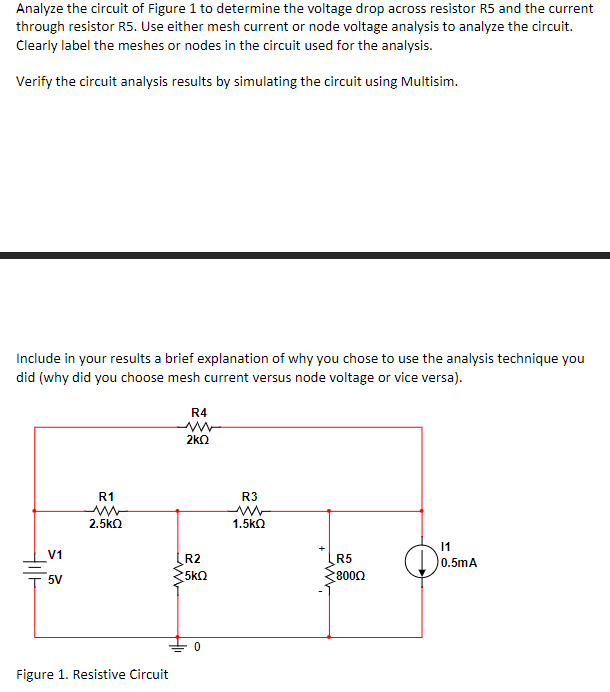 Solved Analyze the circuit of Figure 1 to determine the | Chegg.com
