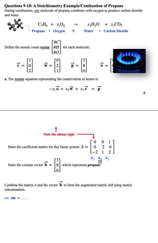 Solved Questions 9-10: A Stoichiometry Example/Combustion of | Chegg.com