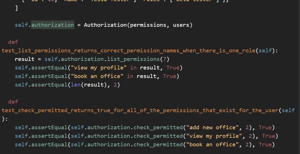 Solved 1. List Permissions We want to be able to get a list | Chegg.com
