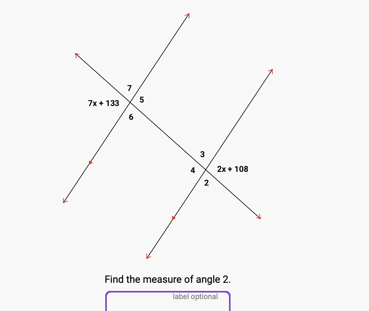 Solved Find The Measure Of Angle 2 . | Chegg.com