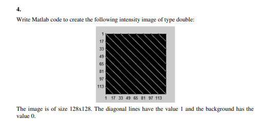 Solved 4. Write Matlab code to create the following | Chegg.com