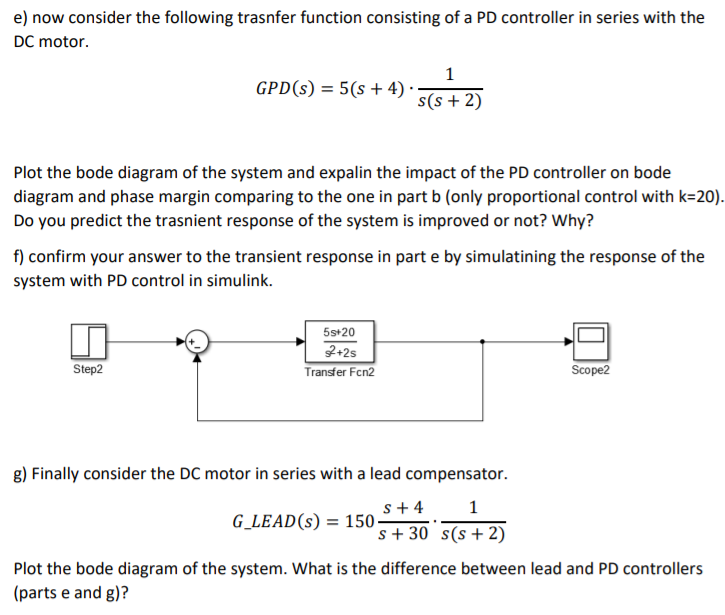 Solved You wish to design a feedback controller for a DC | Chegg.com