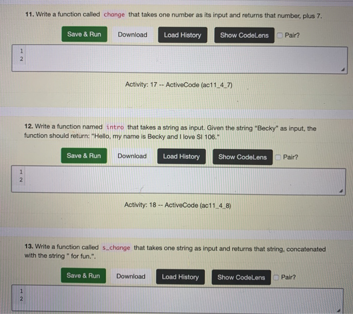 Solved PYTHON Write a function named same that takes a | Chegg.com
