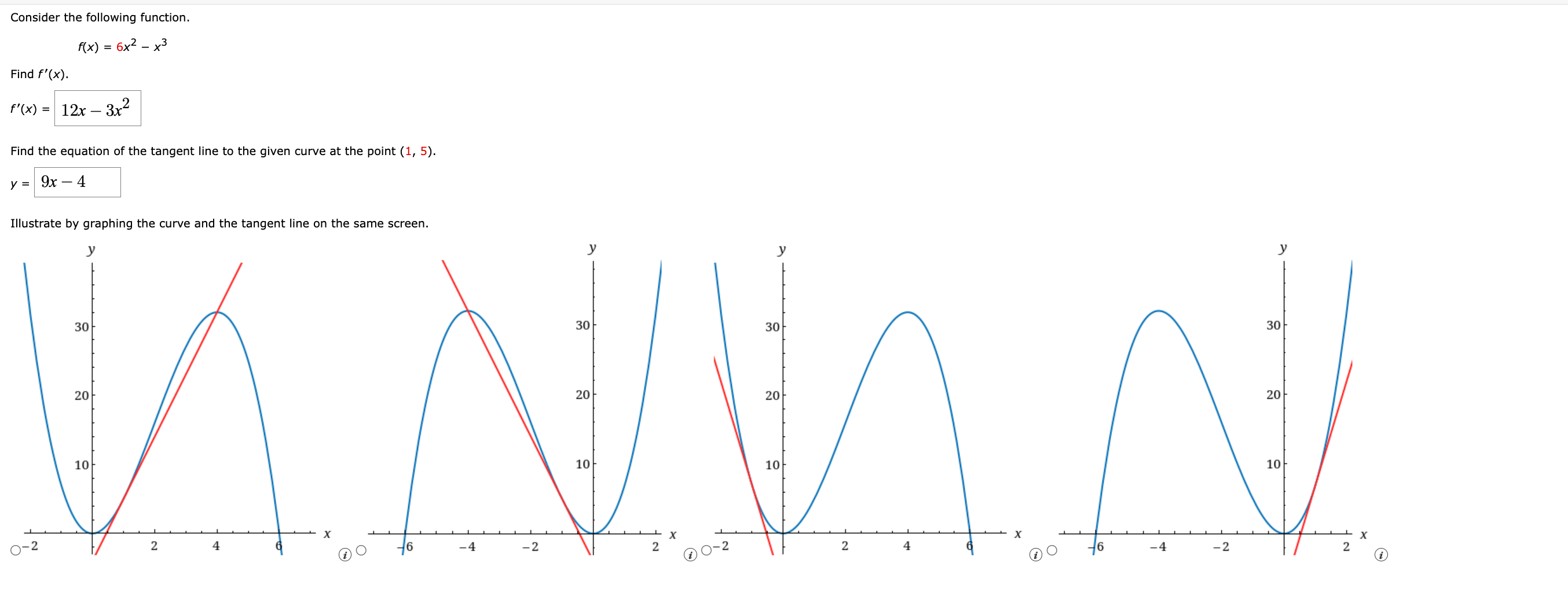 Solved Consider The Following Function F X 6x2−x3 Find