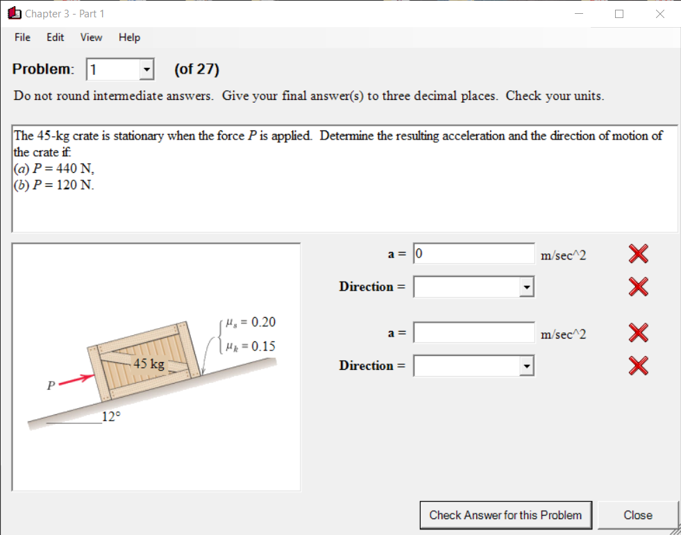 Solved 5 Chapter 3 - Part 1 File Edit View Help Problem: 1 | Chegg.com