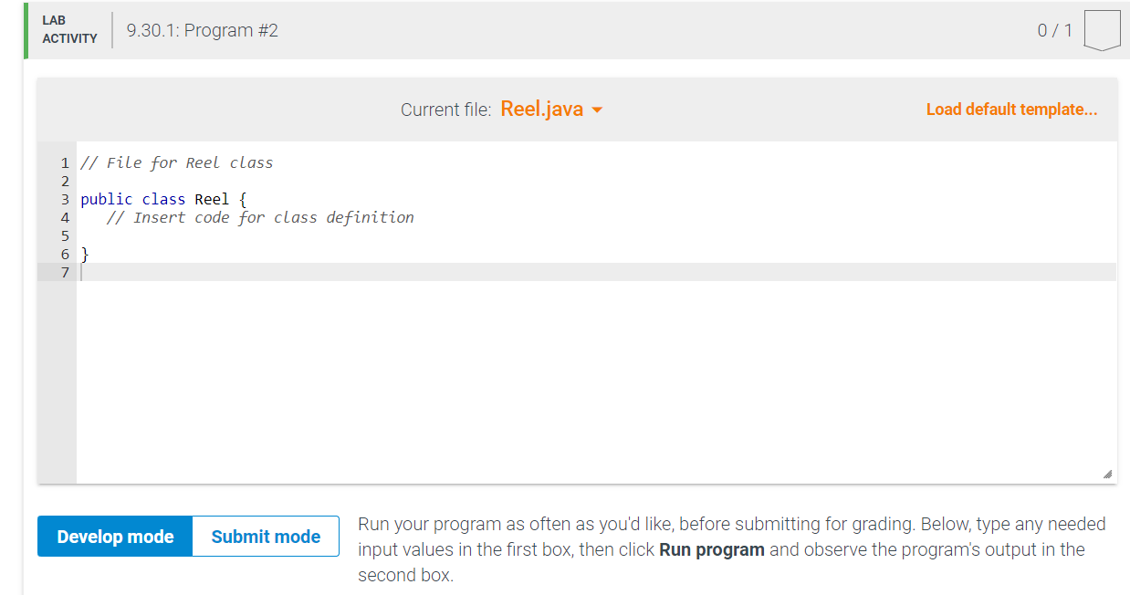 Solved IN JAVA, I have to design a program that works like a | Chegg.com