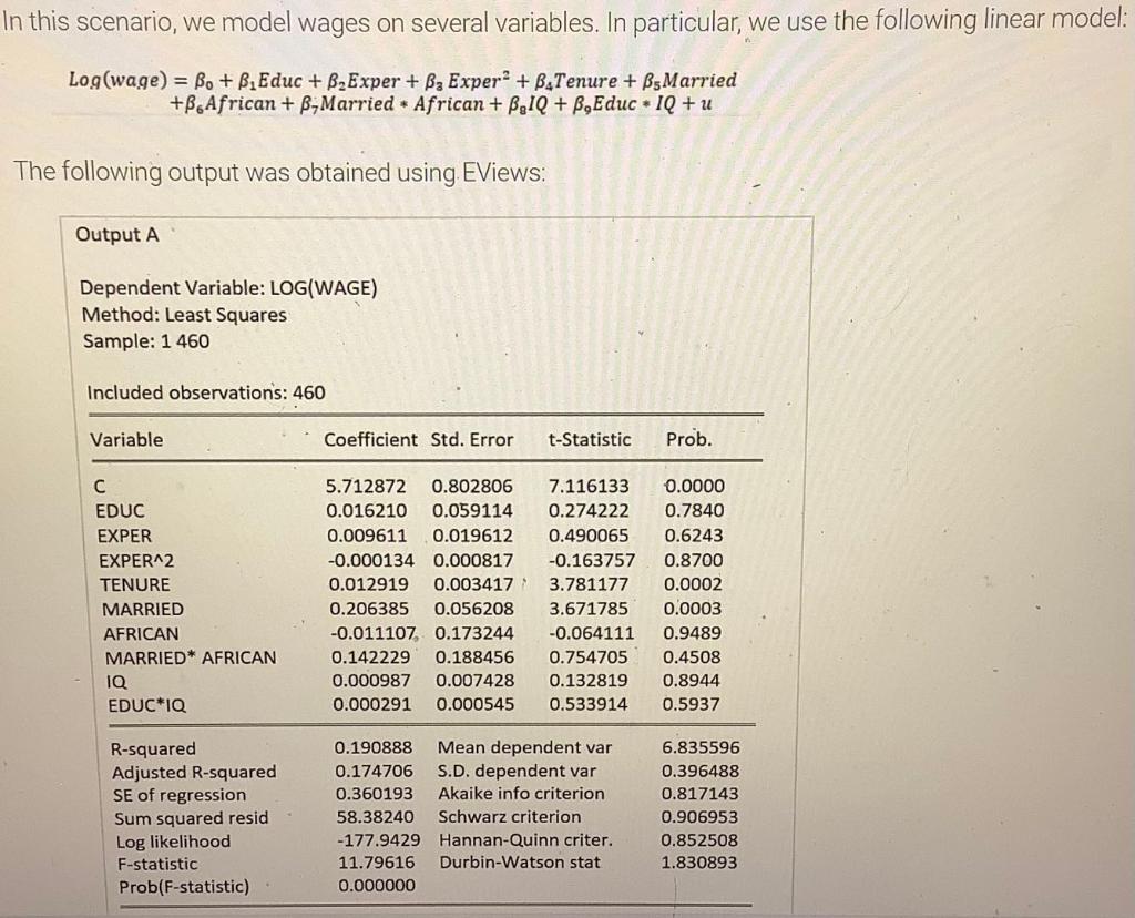 a-holding-educ-exper-tenure-and-iq-fixed-stat-chegg