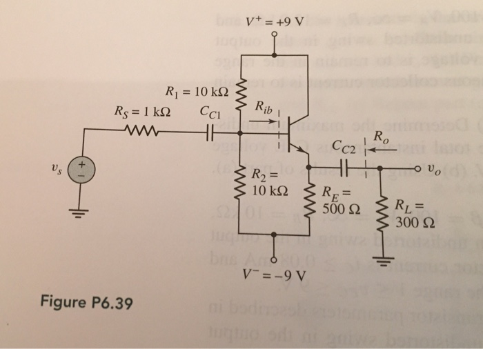 Solved n parameters of the transistor in circuit in Figu | Chegg.com