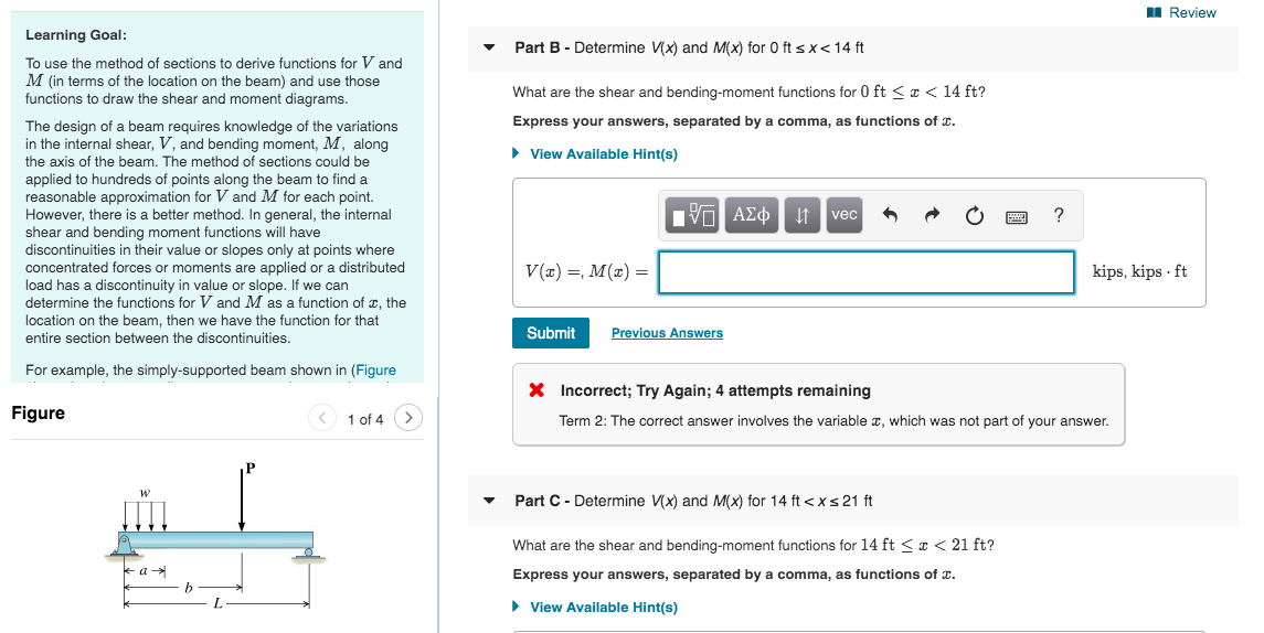 Solved Learning Goal: To Use The Method Of Sections To | Chegg.com