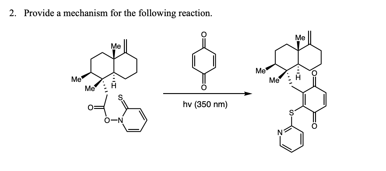 Solved 2. Provide a mechanism for the following reaction. | Chegg.com