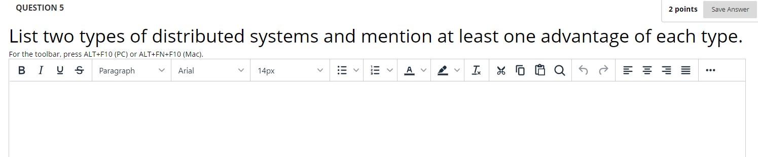 Solved QUESTION 5 2 points Save Answer List two types of | Chegg.com
