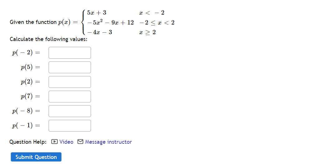 Solved Given The Function | Chegg.com