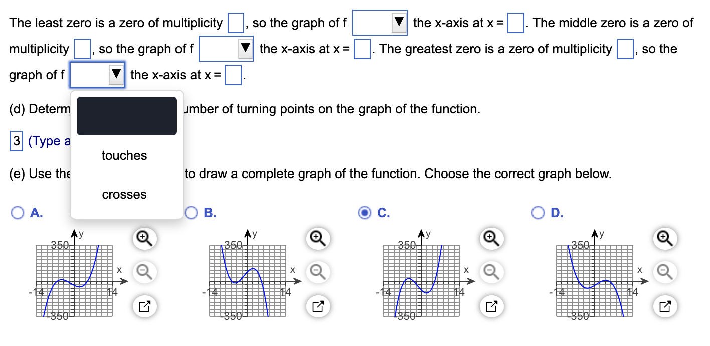 Solved Analyze the polynomial function f(x)=(x+3)(x−5)(x+6)
