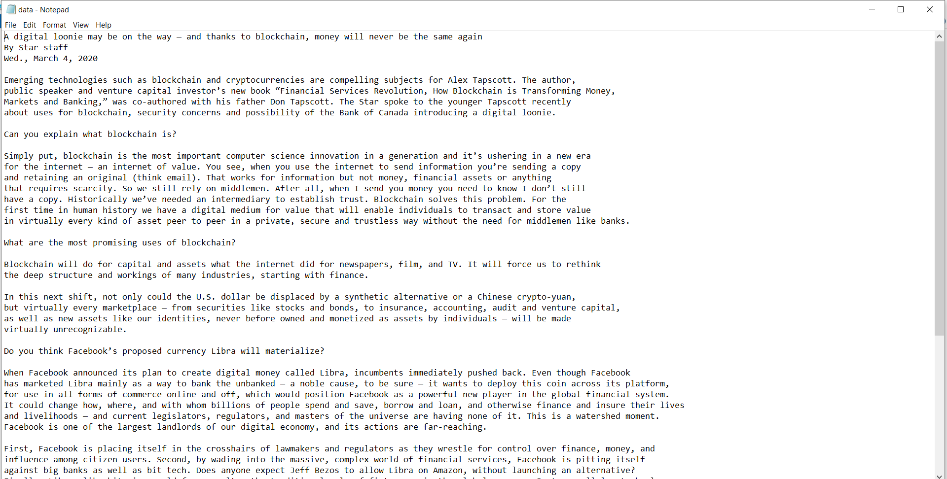 Solved Data.txt file screenshot added below which might need | Chegg.com