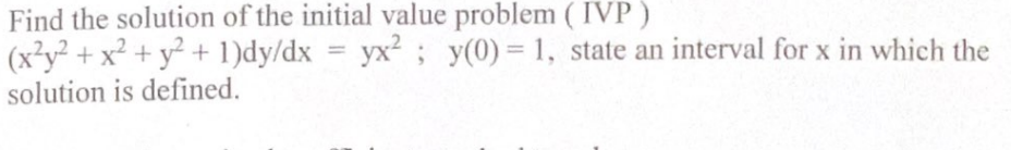 Solved Find the solution of the initial value problem ( IVP | Chegg.com