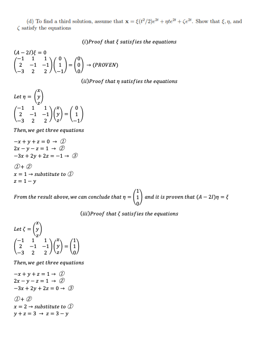 Solved 1 1. Consider the system 1 1 X' Ax = 2 1 - 1 -3 2 4 | Chegg.com