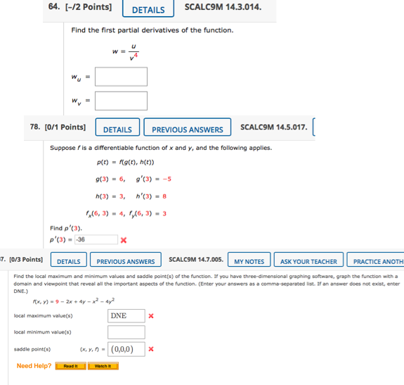 Solved Find the first partial derivatives of the function. | Chegg.com