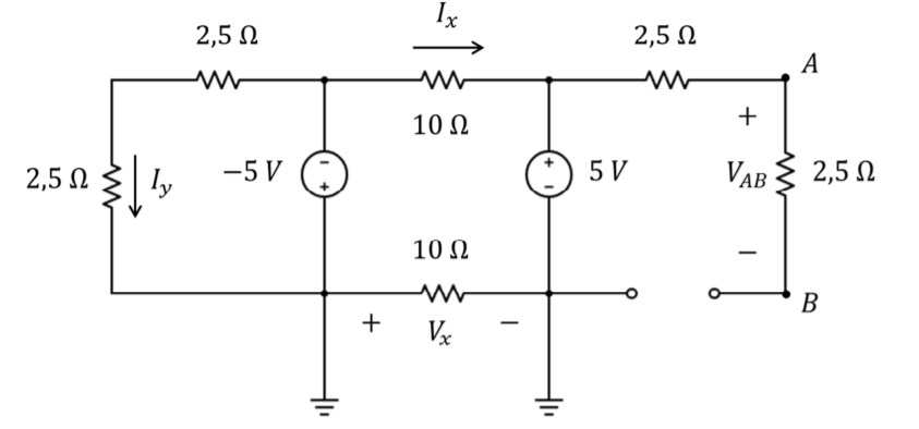 Solved For the circuit in Figure 4 powered by two | Chegg.com