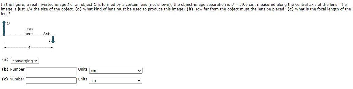Solved In the figure, a real inverted image 1 of an object O | Chegg.com