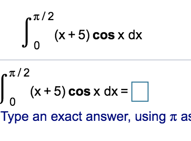 Solved Pa 2 Jo X 5 Cos X Dx P 2 J X 5 Cos X Dx 0 T Chegg Com