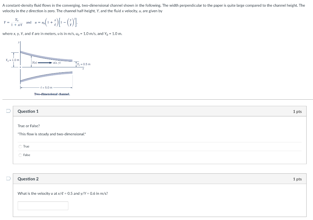 Solved A Constant-density Fluid Flows In The Converging, | Chegg.com