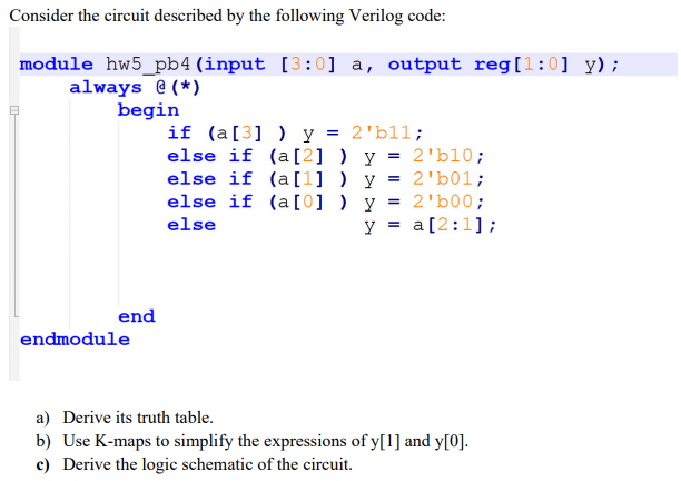 Solved Consider the circuit described by the following | Chegg.com
