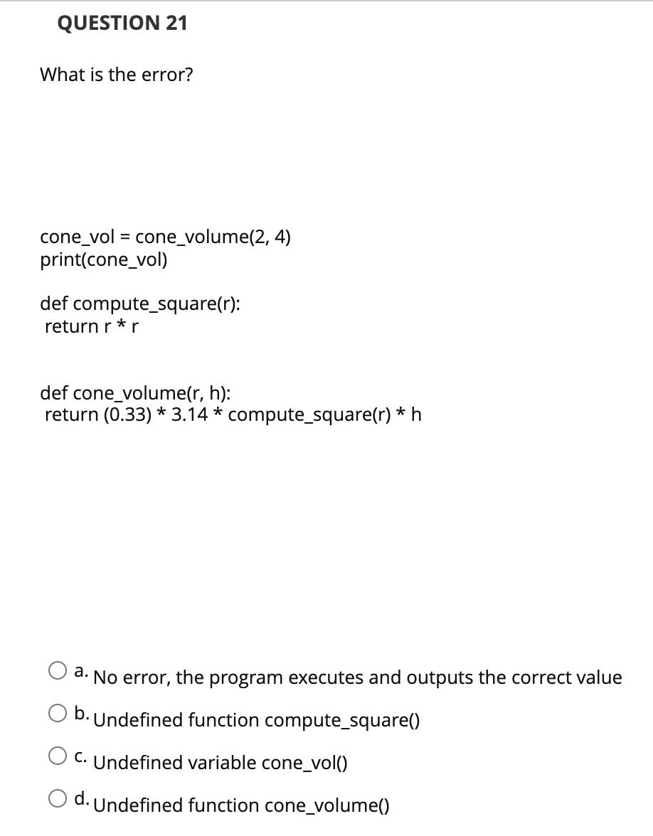 Solved QUESTION 25 What is the output? def is_even(num): if | Chegg.com