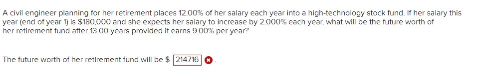 Solved A civil engineer planning for her retirement places | Chegg.com