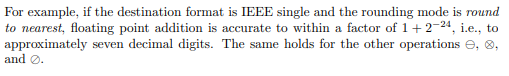 Exercise 6.1 Show that the IEEE rule of correctly | Chegg.com