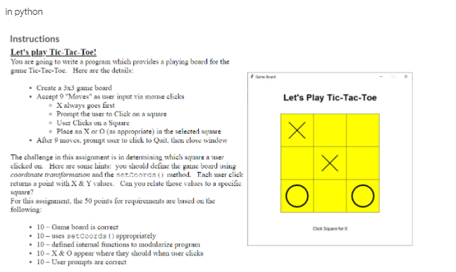 Program a Networked Tic-Tac-Toe Game in Python